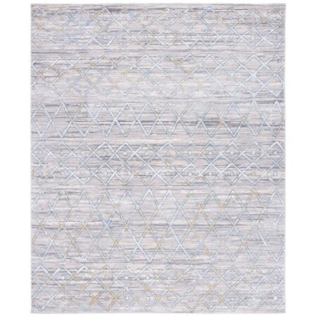 Safavieh 8 x 10 ft. Lagoon 500 Contemporary Rectangle Power Loomed Rug Gray & Blue LGN517F-8